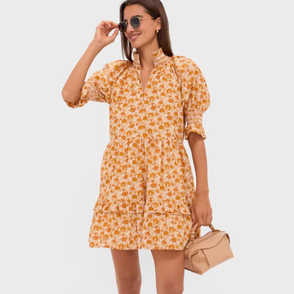 Tuckernuck Yellow Floral Mini Dress